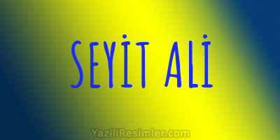 SEYİT ALİ